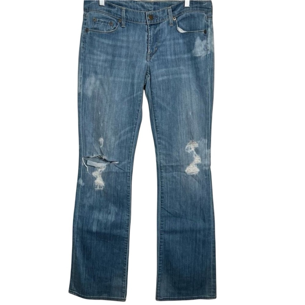 COH Citizens Of Humanity Sz 30 Boot Cut  Flare Jeans Distressed Bleached